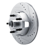 R1 Concepts 1965-1967 Ford Fairlane Front Right Drilled & Slotted Silver Brake Rotor by R1 Concepts 631-54040R