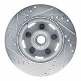 R1 Concepts 1965-1967 Ford Fairlane Front Right Drilled & Slotted Silver Brake Rotor by R1 Concepts 631-54040R