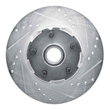 R1 Concepts 1965-1967 Ford Fairlane Front Right Drilled & Slotted Silver Brake Rotor by R1 Concepts 631-54040R