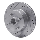 R1 Concepts 1993-1993 Ford Mustang Front Left Drilled & Slotted Silver Brake Rotor by R1 Concepts 631-54041L