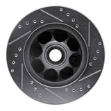 R1 Concepts 1993-1993 Ford Mustang Front Left Drilled & Slotted Silver Brake Rotor by R1 Concepts 631-54041L