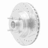 R1 Concepts 1993-1993 Ford Mustang Front Right Drilled & Slotted Silver Brake Rotor by R1 Concepts 631-54041R