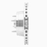 R1 Concepts 1993-1993 Ford Mustang Front Right Drilled & Slotted Silver Brake Rotor by R1 Concepts 631-54041R