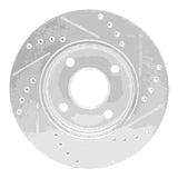 R1 Concepts 2000-2015 Ford Ikon (Mexico / Made In Brazil) Front Left Drilled & Slotted Silver Brake Rotor by R1 Concepts 631-54045L