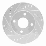 R1 Concepts 2000-2015 Ford Ikon (Mexico / Made In Brazil) Front Left Drilled & Slotted Silver Brake Rotor by R1 Concepts 631-54045L