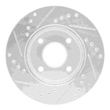 R1 Concepts 2000-2015 Ford Ikon (Mexico / Made In Brazil) Front Right Drilled & Slotted Silver Brake Rotor by R1 Concepts 631-54045R