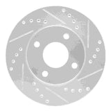 R1 Concepts 2000-2015 Ford Ikon (Mexico / Made In Brazil) Front Right Drilled & Slotted Silver Brake Rotor by R1 Concepts 631-54045R