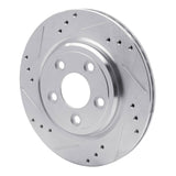 R1 Concepts 2000-2006 Ford Thunderbird Rear Left Drilled & Slotted Silver Brake Rotor by R1 Concepts 631-54046L