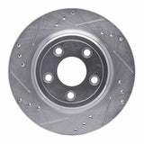 R1 Concepts 2000-2006 Ford Thunderbird Rear Left Drilled & Slotted Silver Brake Rotor by R1 Concepts 631-54046L