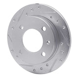 R1 Concepts 1978-1980 Ford Fiesta (USA/Canada) Front Left Drilled & Slotted Silver Brake Rotor by R1 Concepts 631-54048L