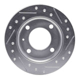 R1 Concepts 1978-1980 Ford Fiesta (USA/Canada) Front Left Drilled & Slotted Silver Brake Rotor by R1 Concepts 631-54048L