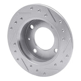 R1 Concepts 1978-1980 Ford Fiesta (USA/Canada) Front Left Drilled & Slotted Silver Brake Rotor by R1 Concepts 631-54048L