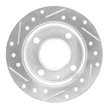 R1 Concepts 1978-1980 Ford Fiesta (USA/Canada) Front Right Drilled & Slotted Silver Brake Rotor by R1 Concepts 631-54048R