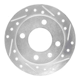 R1 Concepts 1978-1980 Ford Fiesta (USA/Canada) Front Right Drilled & Slotted Silver Brake Rotor by R1 Concepts 631-54048R