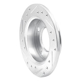 R1 Concepts 1978-1980 Ford Fiesta (USA/Canada) Front Right Drilled & Slotted Silver Brake Rotor by R1 Concepts 631-54048R