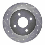 R1 Concepts 2001-2019 Ford Fiesta (USA/Canada) Rear Left Drilled & Slotted Silver Brake Rotor by R1 Concepts 631-54049L