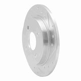 R1 Concepts 2001-2019 Ford Fiesta (USA/Canada) Rear Right Drilled & Slotted Silver Brake Rotor by R1 Concepts 631-54049R