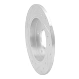R1 Concepts 2001-2019 Ford Fiesta (USA/Canada) Rear Right Drilled & Slotted Silver Brake Rotor by R1 Concepts 631-54049R