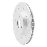 Dynamic Friction 2002-2004 Ford Focus Front Left Drilled & Slotted Silver Brake Rotor by Dynamic Friction Company 631-54050L
