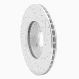 Dynamic Friction 2002-2004 Ford Focus Front Left Drilled & Slotted Silver Brake Rotor by Dynamic Friction Company 631-54050L