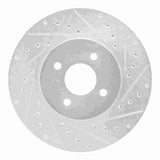 R1 Concepts 2002-2004 Ford Focus Front Right Drilled & Slotted Silver Brake Rotor by R1 Concepts 631-54050R