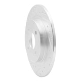 R1 Concepts 2002-2004 Ford Focus Rear Left Drilled & Slotted Silver Brake Rotor by R1 Concepts 631-54051L