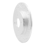 R1 Concepts 2002-2004 Ford Focus Rear Right Drilled & Slotted Silver Brake Rotor by R1 Concepts 631-54051R