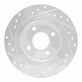 R1 Concepts 2002-2004 Ford Focus Rear Right Drilled & Slotted Silver Brake Rotor by R1 Concepts 631-54051R