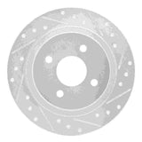 R1 Concepts 2002-2004 Ford Focus Rear Right Drilled & Slotted Silver Brake Rotor by R1 Concepts 631-54051R