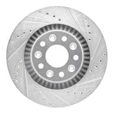 Dynamic Friction 2005-2009 Ford Freestyle Front Right Drilled & Slotted Silver Brake Rotor by Dynamic Friction Company 631-54052R