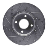 Dynamic Friction 2005-2012 Ford EcoSport (Mexico) Front Right Drilled & Slotted Silver Brake Rotor by Dynamic Friction Company 631-54053R