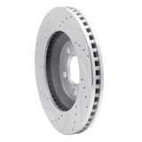 Dynamic Friction 2005-2014 Ford Mustang Front Right Drilled & Slotted Silver Brake Rotor by Dynamic Friction Company 631-54057R