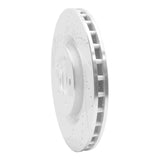Dynamic Friction 2007-2014 Ford Mustang Front Left Drilled & Slotted Silver Brake Rotor by Dynamic Friction Company 631-54060L