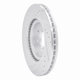 Dynamic Friction 2008-2011 Ford Focus Front Right Drilled & Slotted Silver Brake Rotor by Dynamic Friction Company 631-54061R