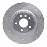 R1 Concepts 09-10 Lincoln Mks Front Left Drilled & Slotted Silver Brake Rotor by R1 Concepts RNC-631-54062L
