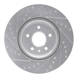 R1 Concepts 09-10 Lincoln Mkt Front Right Drilled & Slotted Silver Brake Rotor by R1 Concepts RNC-631-54062R