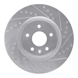 R1 Concepts 09-10 Lincoln Mkt Front Right Drilled & Slotted Silver Brake Rotor by R1 Concepts RNC-631-54062R