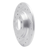 R1 Concepts 1998-2015 Ford Fusion Rear Left Drilled & Slotted Silver Brake Rotor by R1 Concepts 631-54064L