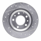 R1 Concepts 1998-2015 Ford Fusion Rear Left Drilled & Slotted Silver Brake Rotor by R1 Concepts 631-54064L