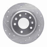 R1 Concepts 1998-2015 Ford Fusion Rear Left Drilled & Slotted Silver Brake Rotor by R1 Concepts 631-54064L