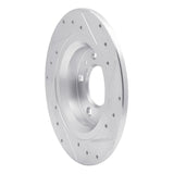 R1 Concepts 1998-2015 Ford Fusion Rear Left Drilled & Slotted Silver Brake Rotor by R1 Concepts 631-54064L
