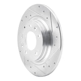R1 Concepts 1998-2015 Ford Fusion Rear Right Drilled & Slotted Silver Brake Rotor by R1 Concepts 631-54064R
