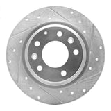 R1 Concepts 1998-2015 Ford Fusion Rear Right Drilled & Slotted Silver Brake Rotor by R1 Concepts 631-54064R
