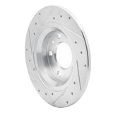 R1 Concepts 1998-2015 Ford Fusion Rear Right Drilled & Slotted Silver Brake Rotor by R1 Concepts 631-54064R