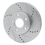 Dynamic Friction 2012-2018 Ford C-Max Front Right Drilled & Slotted Silver Brake Rotor by Dynamic Friction Company 631-54067R