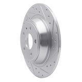 Dynamic Friction 2013-2020 Ford Special Service Police Sedan Rear Right Drilled & Slotted Silver Brake Rotor by Dynamic Friction Company 631-54068R