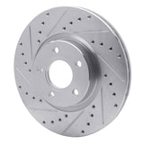 Dynamic Friction 2004-2019 Ford C-Max Front Left Drilled & Slotted Silver Brake Rotor by Dynamic Friction Company 631-54069L