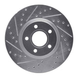 Dynamic Friction 2004-2019 Ford C-Max Front Left Drilled & Slotted Silver Brake Rotor by Dynamic Friction Company 631-54069L