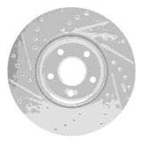 Dynamic Friction 2004-2019 Ford C-Max Front Right Drilled & Slotted Silver Brake Rotor by Dynamic Friction Company 631-54069R