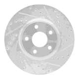 Dynamic Friction 2004-2019 Ford C-Max Front Right Drilled & Slotted Silver Brake Rotor by Dynamic Friction Company 631-54069R
